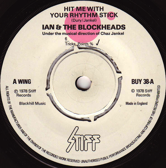 Ian Dury And The Blockheads / Hit Me With Your Rhythm Stick (1978)