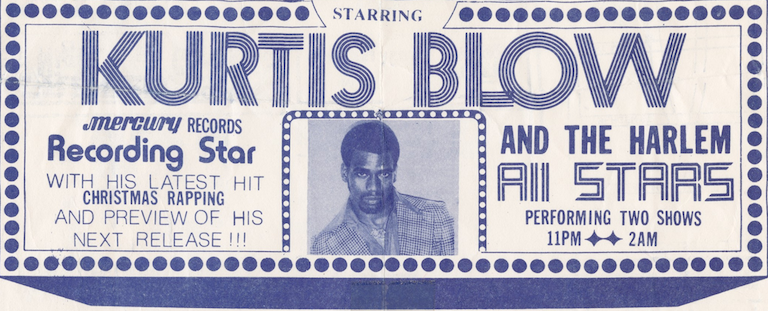 Kurtis Blow Concert Flyer (1980)