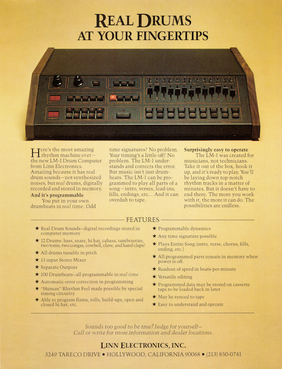 Linn Electronics LM-I Drum Computer (1982)