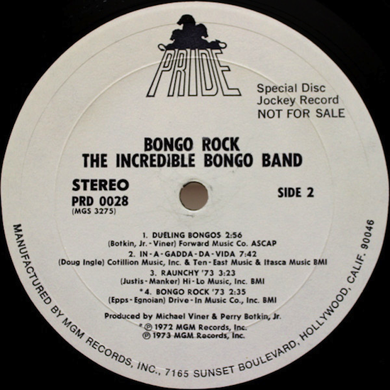 Michael Viner’s Incredible Bongo Band / Bongo Rock (1973)