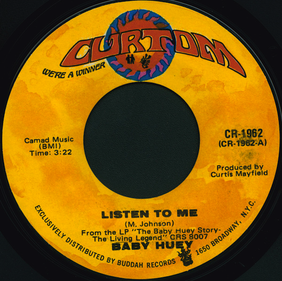 Baby Huey ‎– Listen To Me (1972)