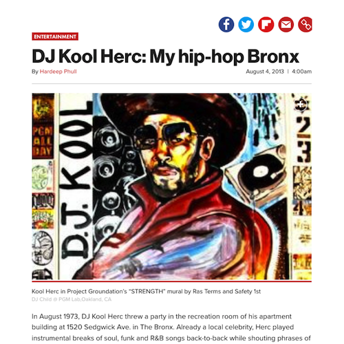 DJ Kool Herc: My hip-hop Bronx