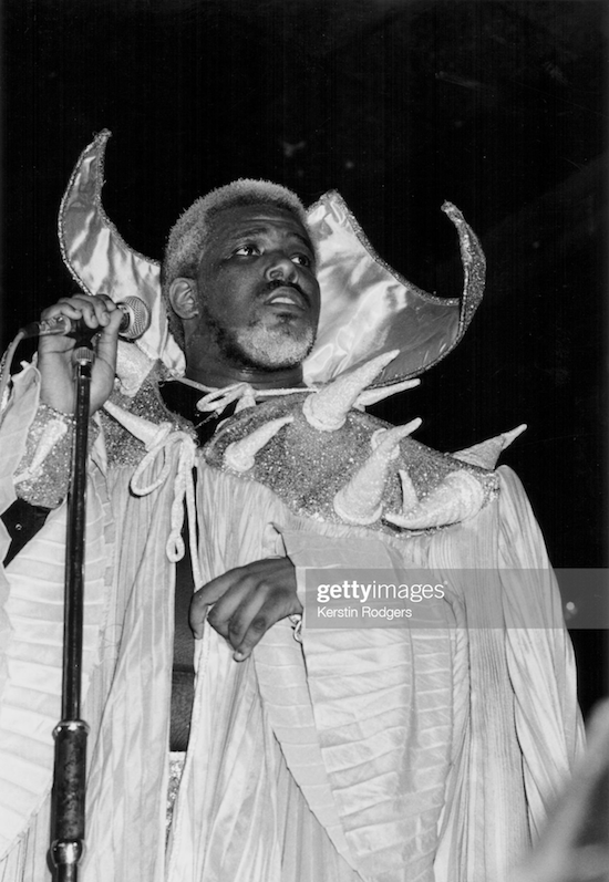 Afrika Bambaataa on stage in London (1980)