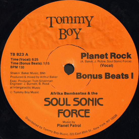 Afrika Bambaataa & The Soul Sonic Force ‎– Planet Rock (1982)