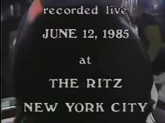 Run-DMC on MTV “Live at the Ritz” (1985)