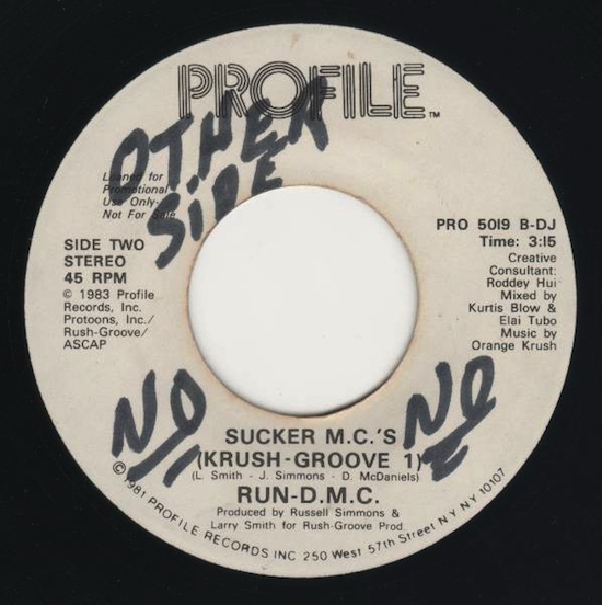 Run-D.M.C. ‎– Sucker M.C.'S (Krush Groove 1) [Promo] (1983)