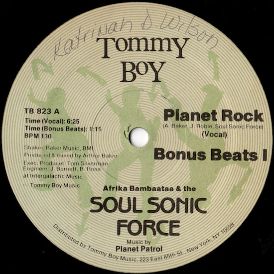 Afrika Bambaataa & the Soul Sonic Force Music By Planet Patrol – Planet Rock (1982)