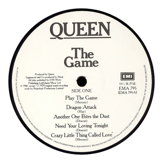 Another One Bites the Dust - Queen (The Game 1980)