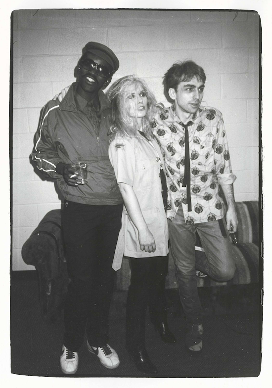 Fab Five Freddy with Blondie's Debbie Harry and Chris Stein (ca. 1979)