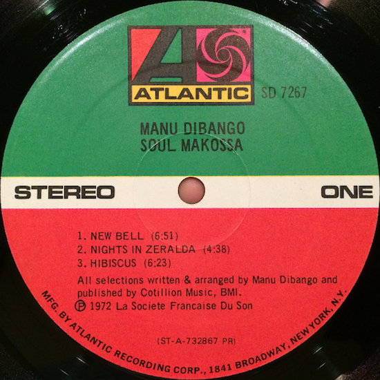 Manu Dibango – Soul Makossa (1972)
