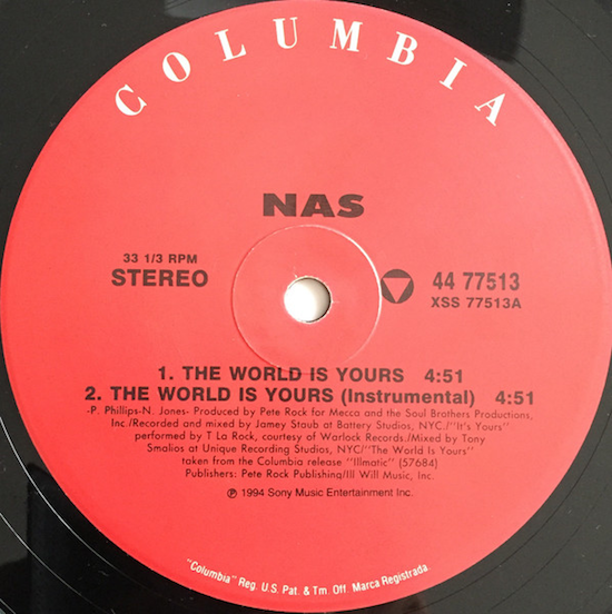 Nas - The World Is Yours (1994)
