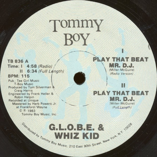 Play That Beat Mr. D.J. - G.L.O.B.E. & Whiz Kid (1983)