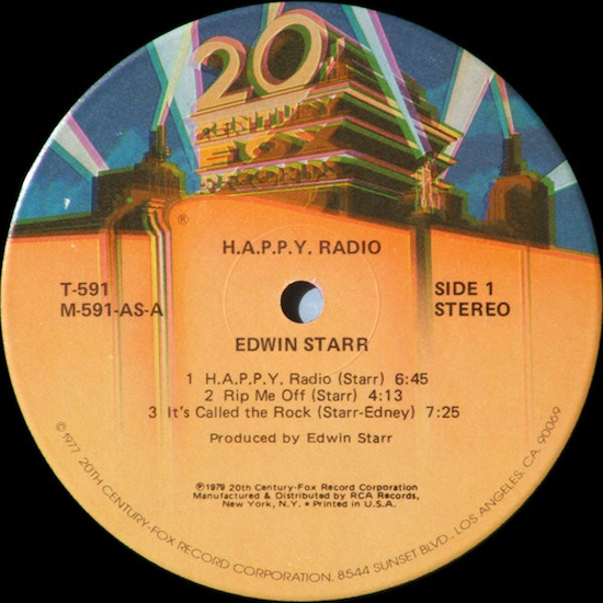 Edwin Starr – H.A.P.P.Y. Radio (1979)