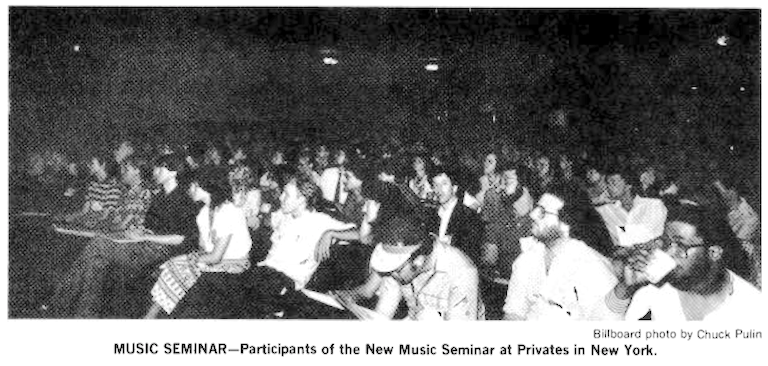 Music Seminar Participants of the New Music Seminar at Privates in New York (1981)
