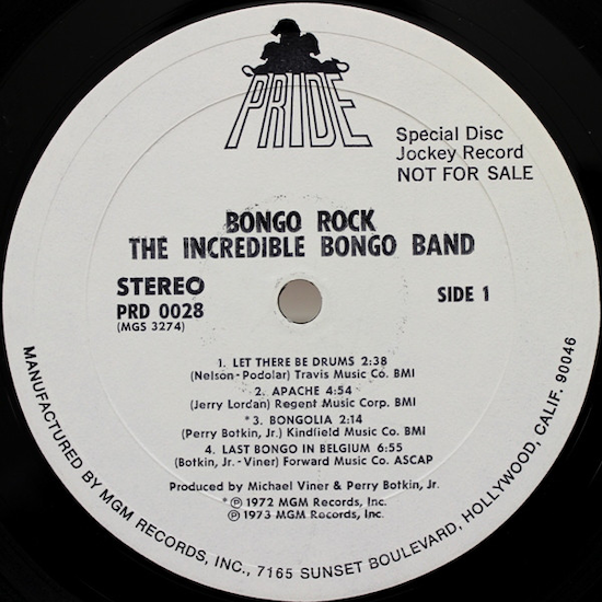 Michael Viner's Incredible Bongo Band – Bongo Rock (1973)