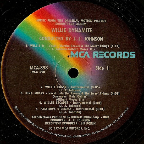 J.J. Johnson – Willie Dynamite (Music From The Original Motion Picture Soundtrack) (1974)