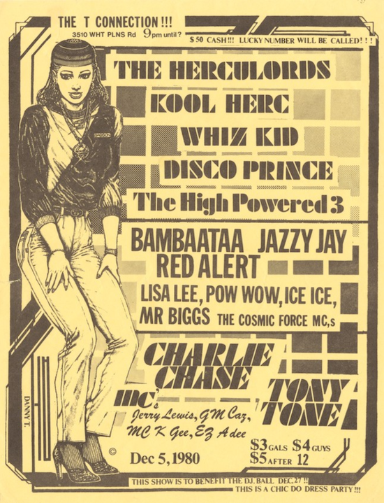 Hip Hop Party Flyer (T-Connection, Dec. 5, 1980)